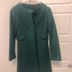 Vintage Banana Republic. Gorgeous Emerald green wool coat worn twice